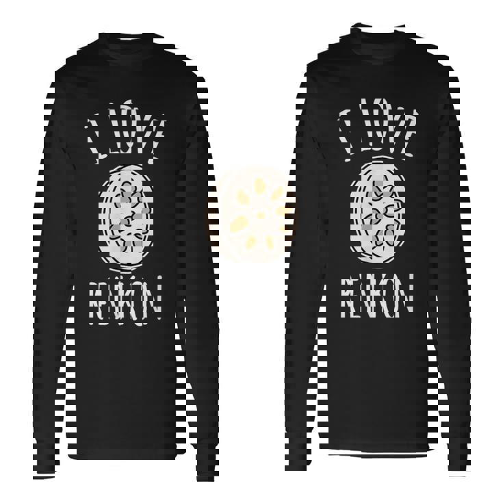 アイ・ラブ・レンコン 長袖Tシャツ