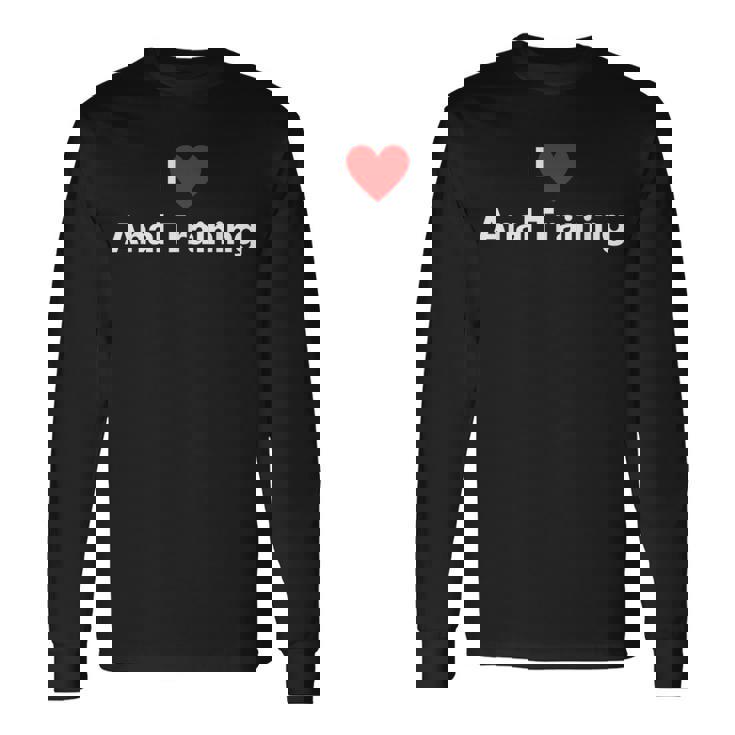 アナルトレーニングが大好き 長袖Tシャツ