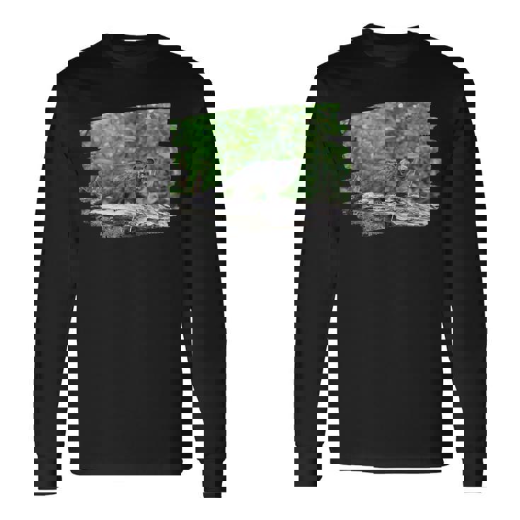 アフリカンパームシベット 長袖Tシャツ ギフトのアイデア