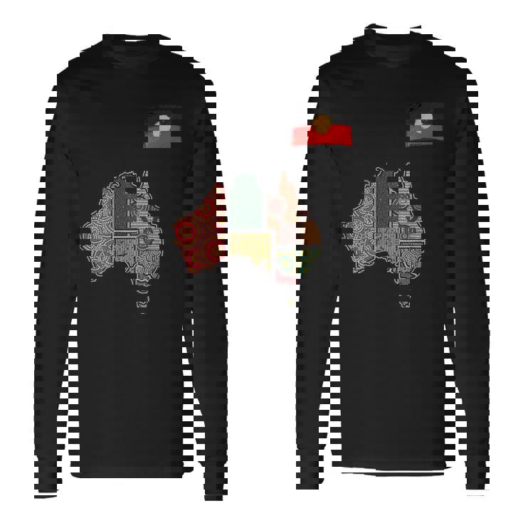 アボリジニ・アート・オーストラリア 長袖Tシャツ