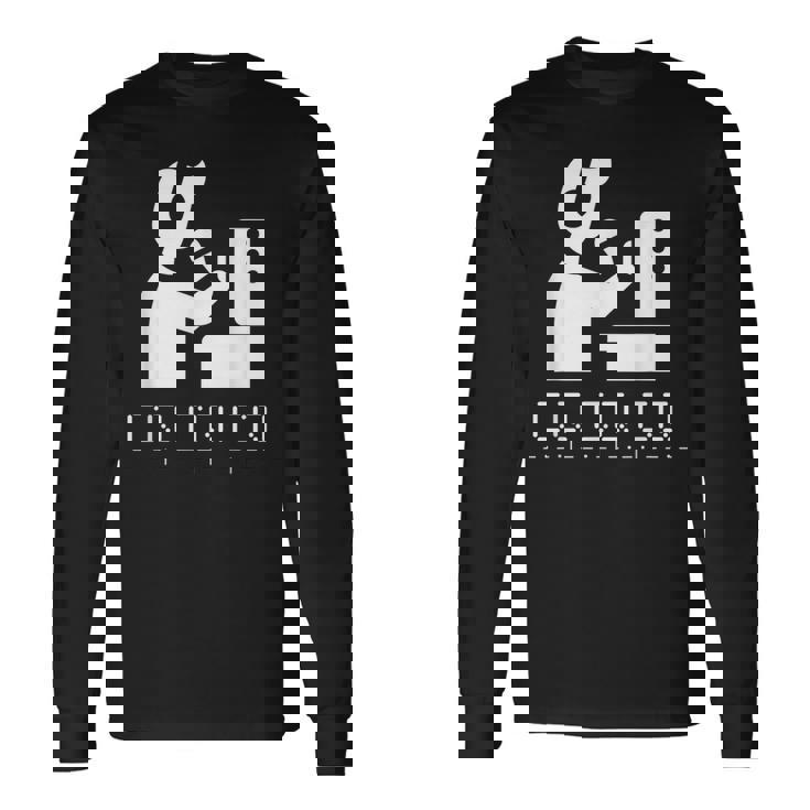 アマチュアハムvhfラジオ、Cq-「メイキングコンタクト」、モールス信号 長袖Tシャツ