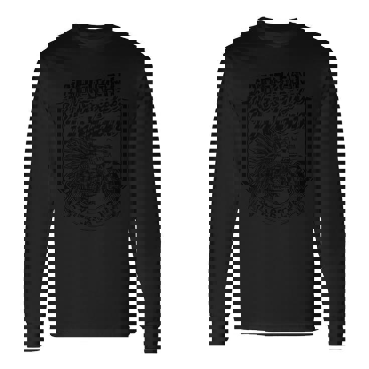 アメリカンモーターサイクル インディアン バイカーズクラブ 先住民 長袖tシャツ 長袖Tシャツ ギフトのアイデア