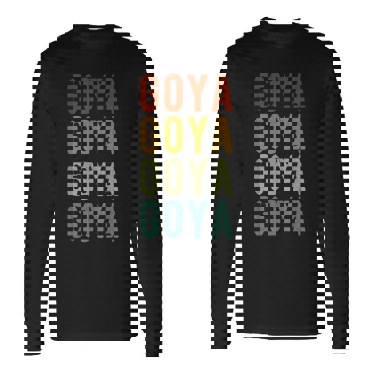 アルゼンチン・ゴーヤ市 レトロ 長袖Tシャツ