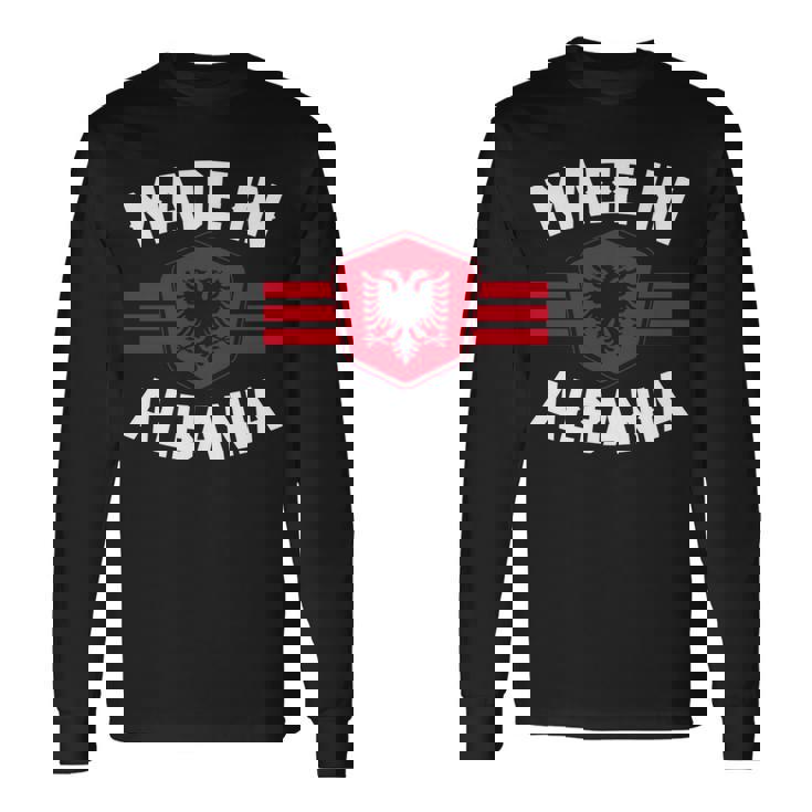 アルバニア アルバニア国旗 長袖tシャツ 長袖Tシャツ