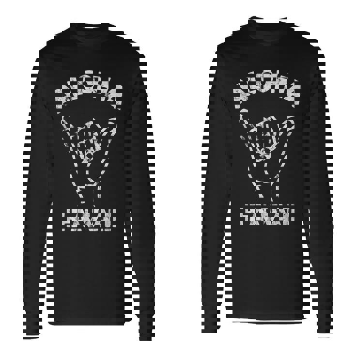 アロハ ハワイ シャカ サイン サーフ 長袖Tシャツ