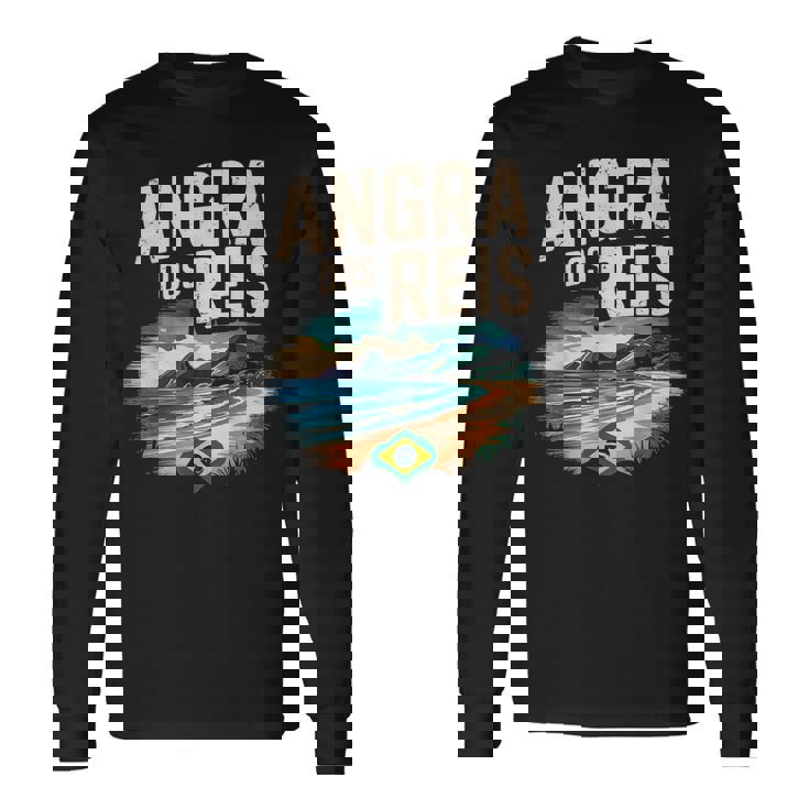 アングラ ドス レイス ブラジル シティ 旅行 旅 長袖Tシャツ