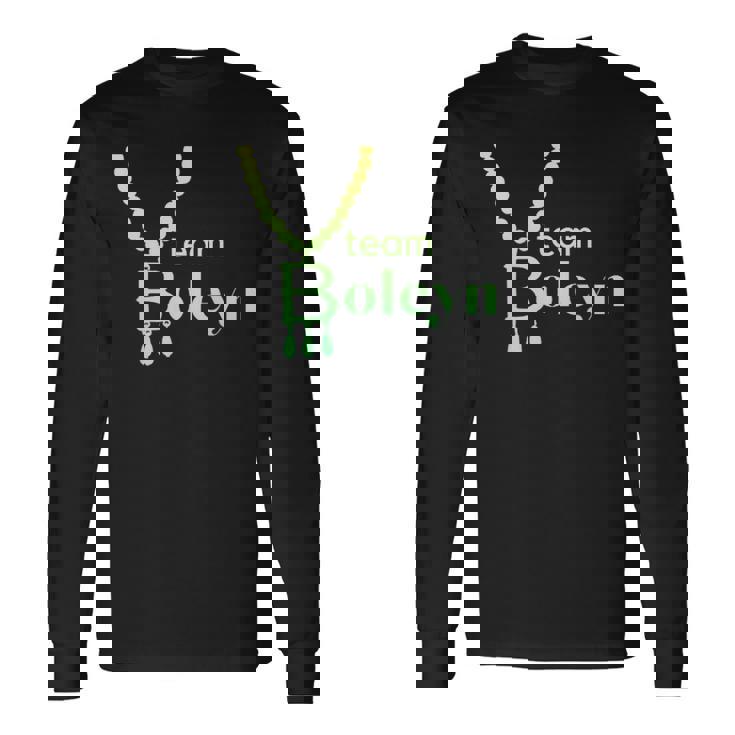 アン・ブーリン B ネックレス チーム ブーリン ヘンリー8世の6人の妻 長袖Tシャツ