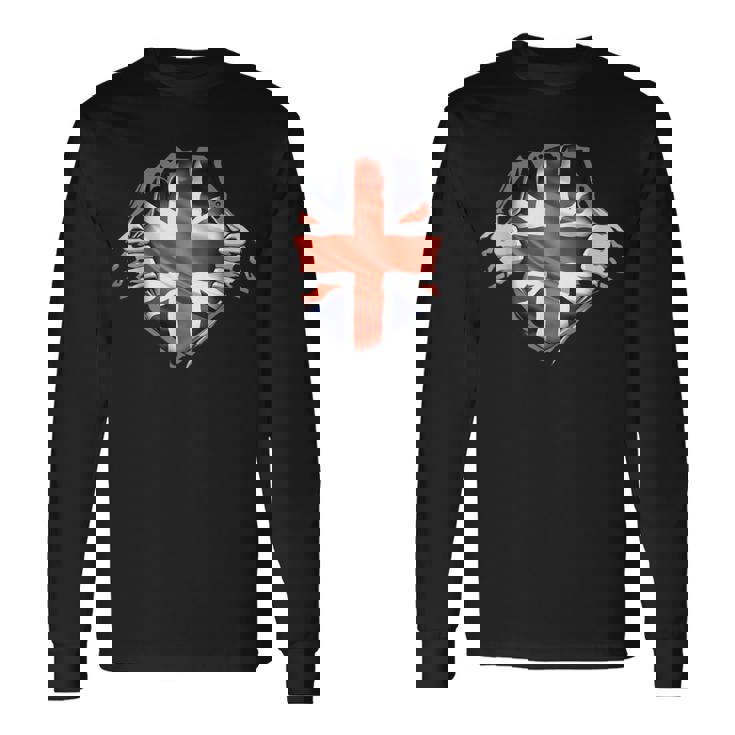 イギリス 愛国心 イギリス国旗 ユニオンジャック イギリス帝国 長袖Tシャツ