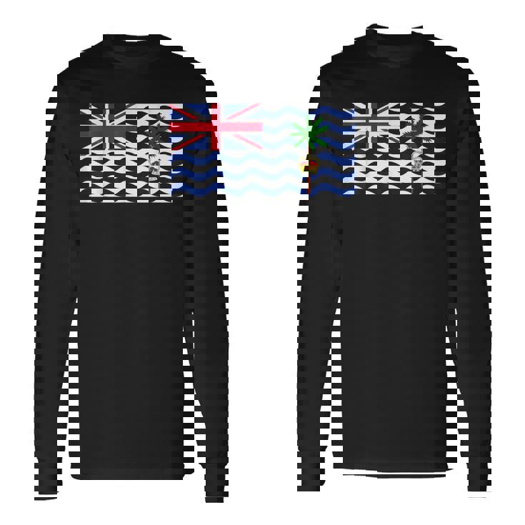 イギリス領インド洋地域の国旗 長袖Tシャツ