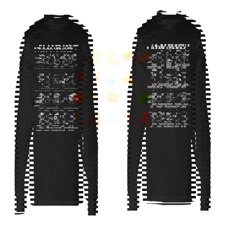 イタリアンブレインロット2面 長袖Tシャツ