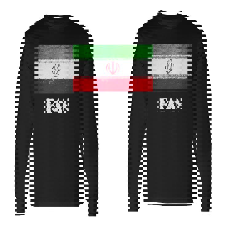 イラン国旗tシャツ 長袖Tシャツ