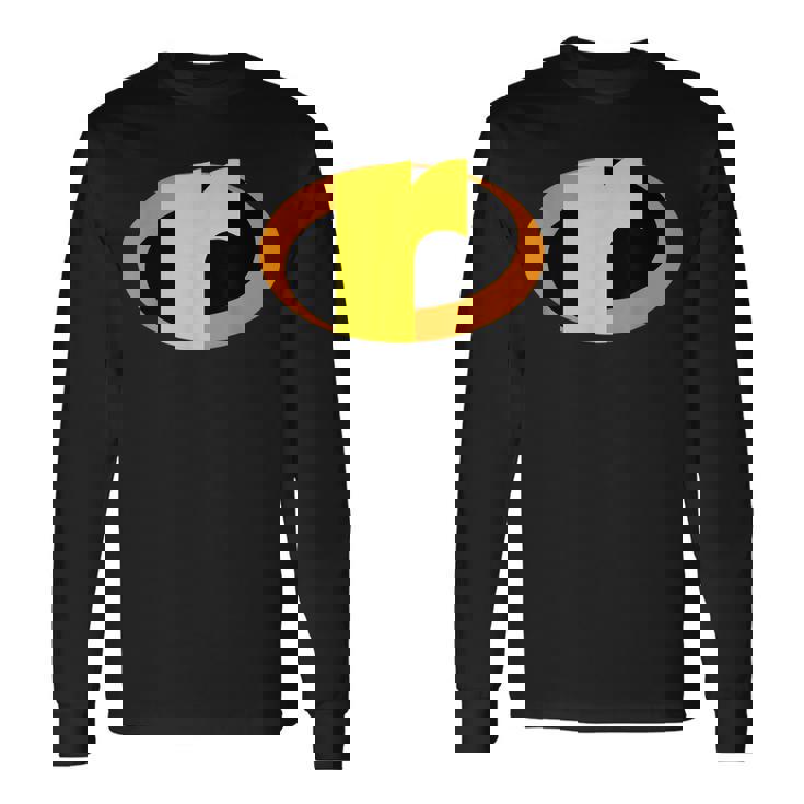 インクレディブル レター R アルファベット スーパーヒーロー キッズ ファミリー 長袖Tシャツ