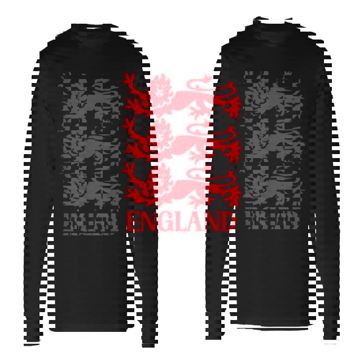 イングランドのスポーツファンのためのイングリッシュフットボールサッカーグラフィック 長袖Tシャツ