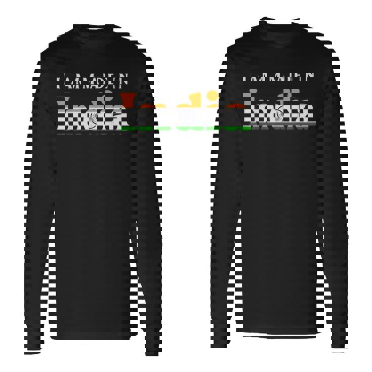 インド 私は メイド・イン・インディア です。 長袖Tシャツ