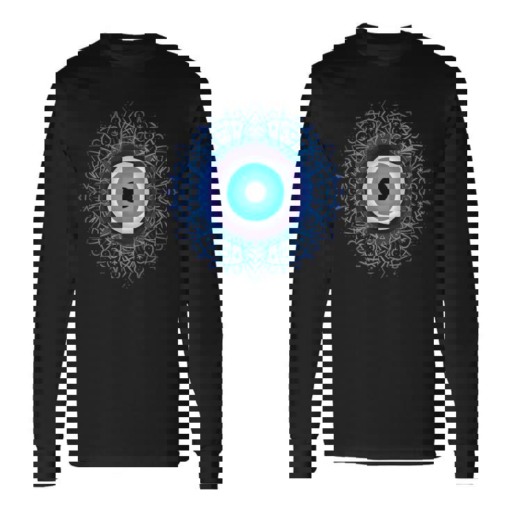 イーブルアイシャツ トルコの目の保護 悪霊 長袖Tシャツ