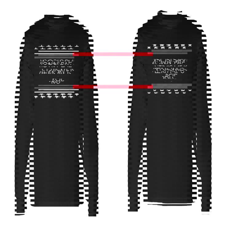 ウィスコンシン州退役軍人への感謝の気持ち 長袖Tシャツ