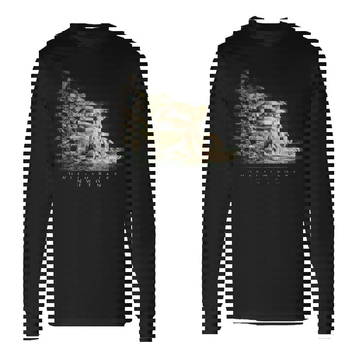 ウィリアム・ブレイク アイザック・ニュートンの肖像 物理学者 科学 芸術 William Blake Newton 長袖Tシャツ ギフトのアイデア