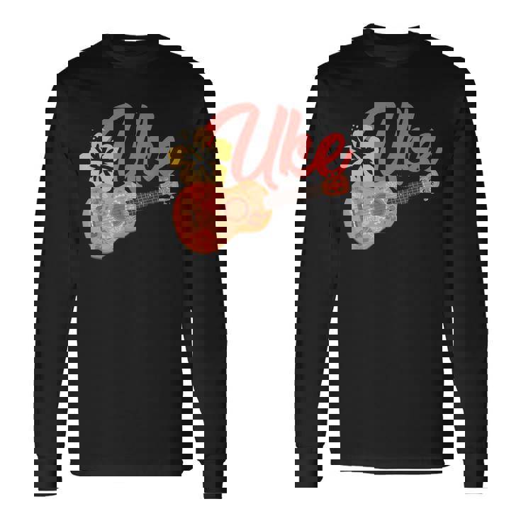 ウクレレギターギタリスト楽器 長袖Tシャツ