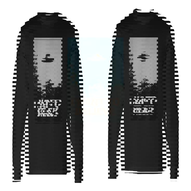 エイリアンufoアパレル「I Want To Believe」 長袖Tシャツ