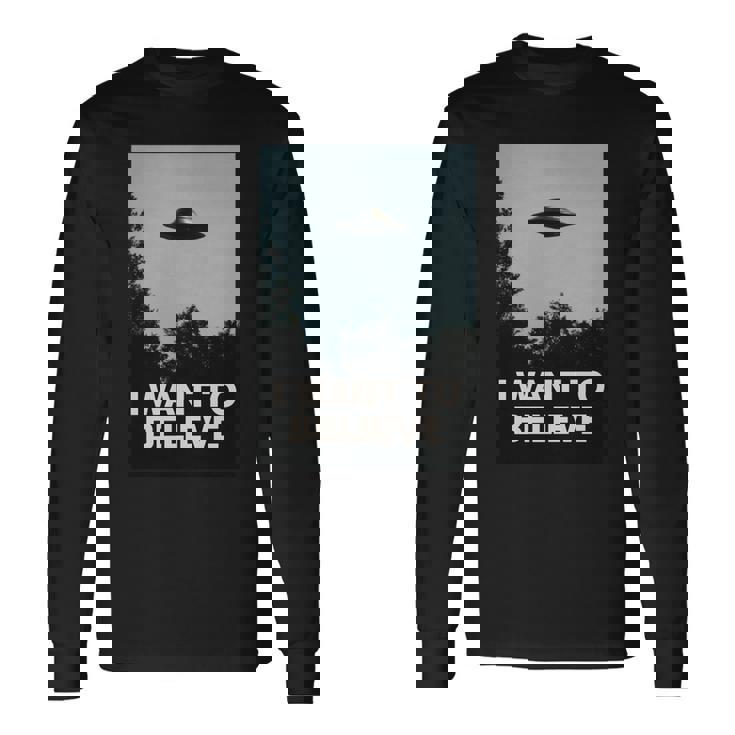 エイリアンufoアパレル「I Want To Believe」 長袖tシャツ 長袖Tシャツ