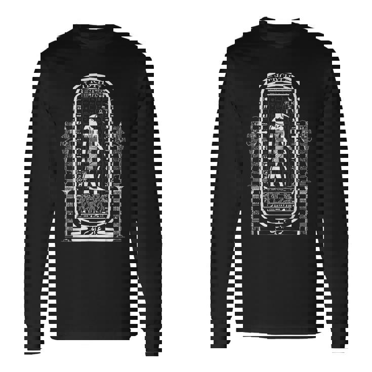 エジプト神 トート目 ホルスの目 エジプト アンク ファラオ 長袖Tシャツ