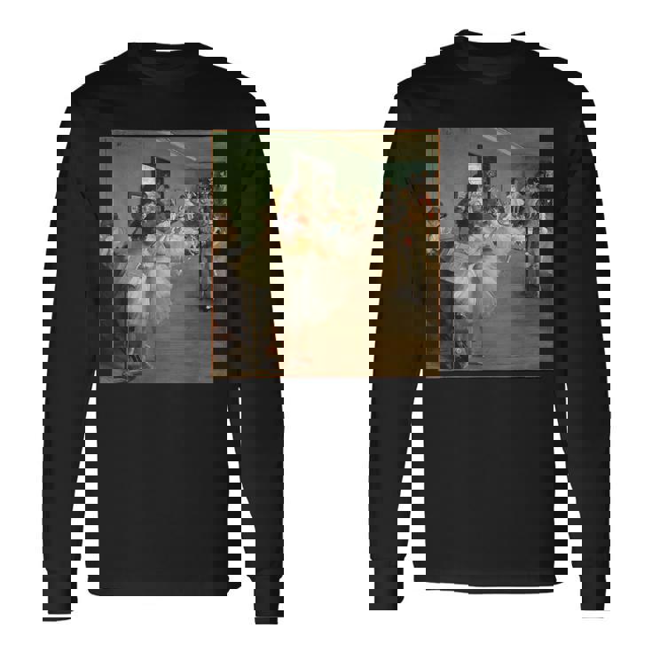 エドガー・ドガ ダンスクラス バレエ 印象派 アート 長袖Tシャツ