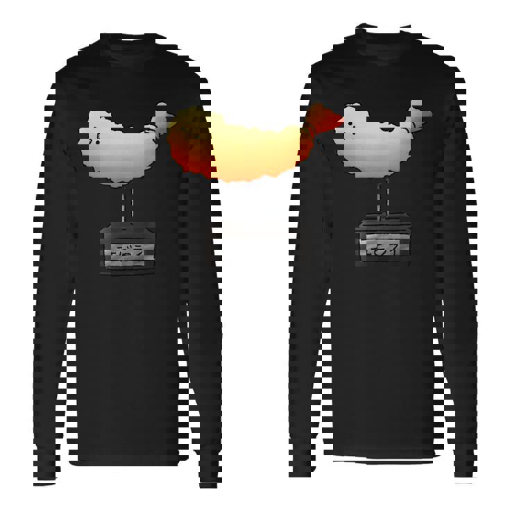 エビフライの模型 えびフライ 海老フライ 長袖Tシャツ