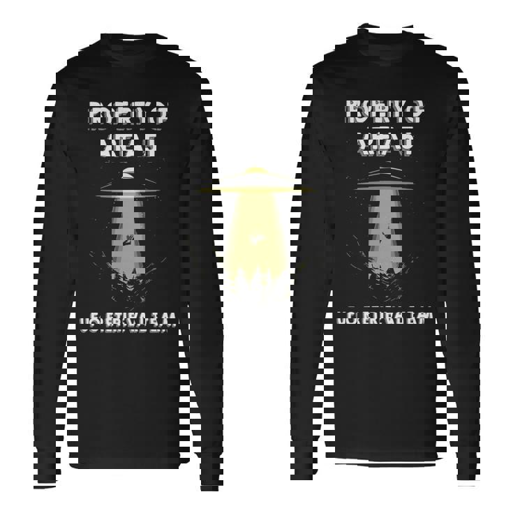 エリア51 シャツ Property Of Area 51 Ufo エイリアン 長袖tシャツ 長袖Tシャツ