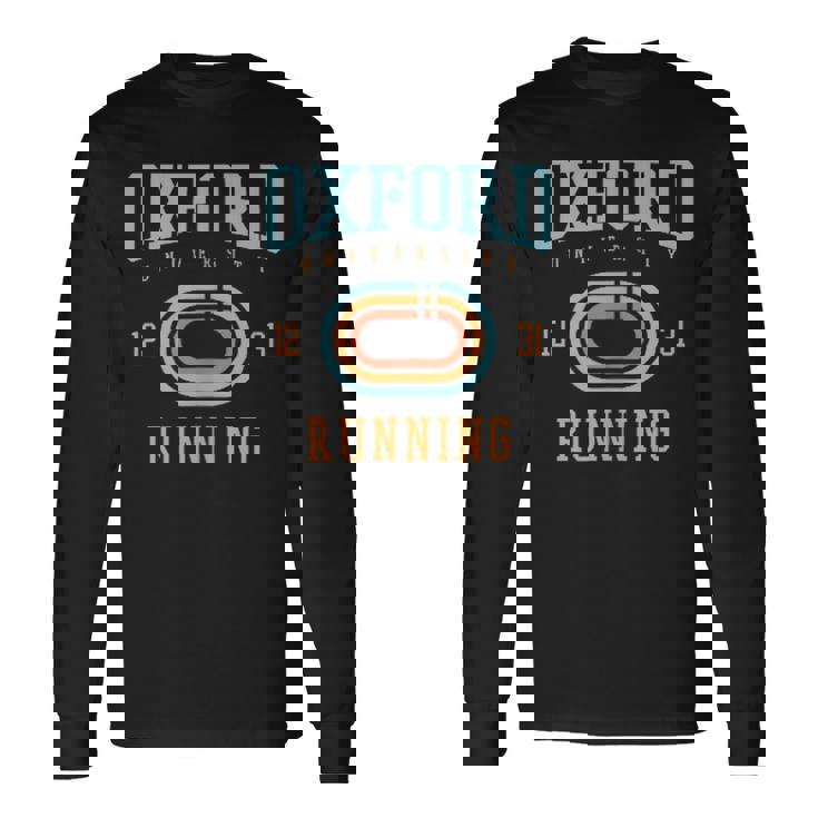 オックスフォード大学ランニング大学アカデミックスポーツpafi862。 長袖Tシャツ