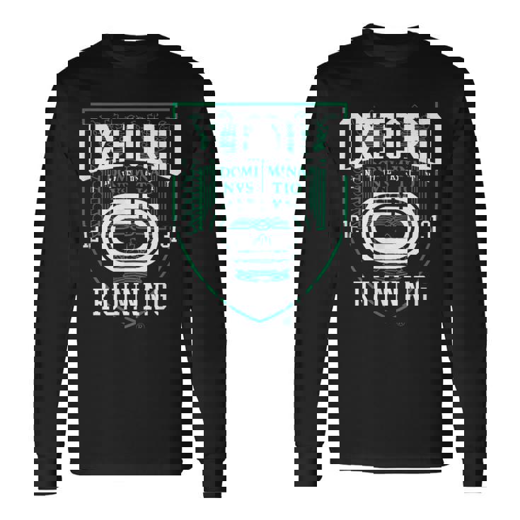 オックスフォード大学ランニング大学アカデミックスポーツpafi880。 長袖Tシャツ