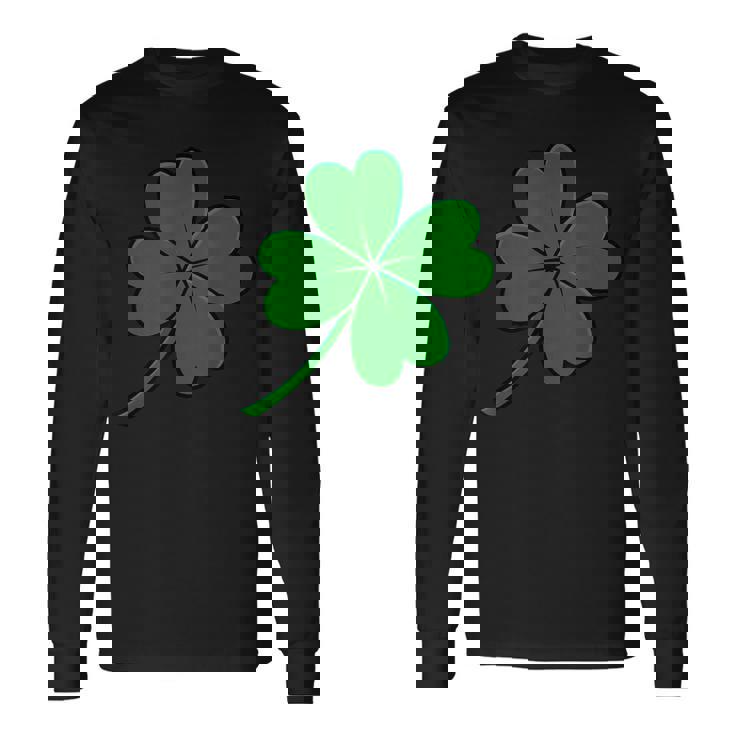オリジナルラッキー四つ葉クローバー 長袖Tシャツ