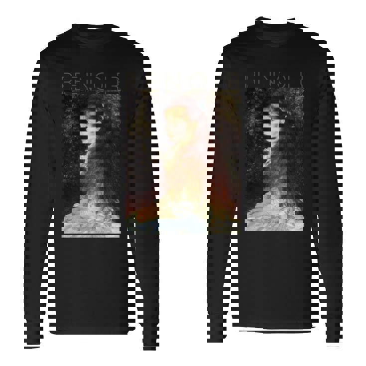 オーギュストルノワール-マドモアゼルダンヴェルの肖像 長袖tシャツ 長袖Tシャツ ギフトのアイデア