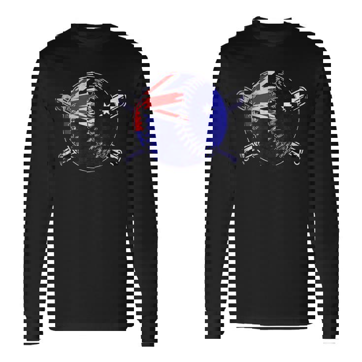 オーストラリアンベースボールスポーツ オーストラリア野球チーム 長袖Tシャツ