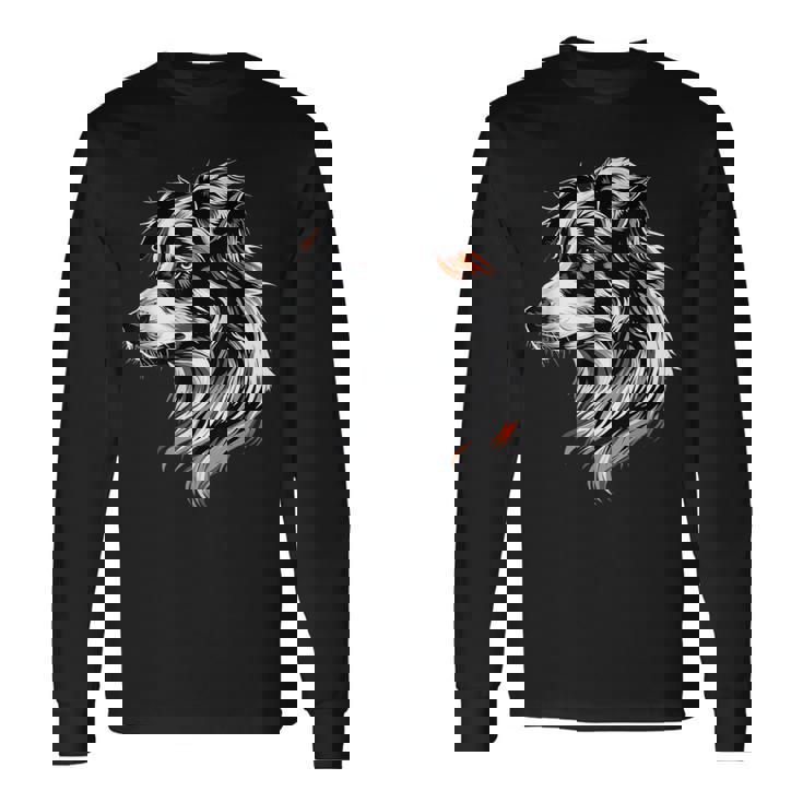 オーストラリアン・シェパード・ドッグ愛好家はオージー・シェパードを愛する 長袖Tシャツ ギフトのアイデア