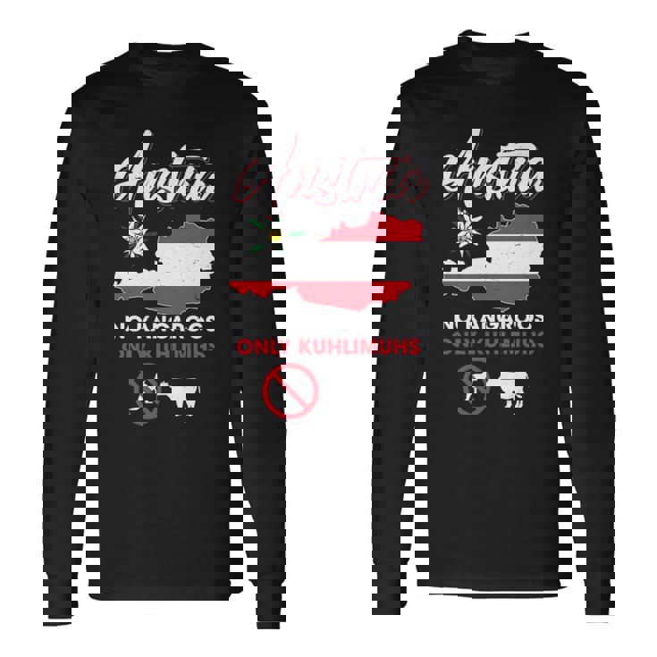 オーストリアのカンガルーなし オーストリアのカンガルーなし 長袖tシャツ 長袖Tシャツ