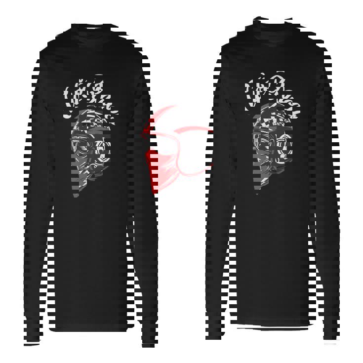 オートバイ カフェレーサー モータースポーツギフト 長袖tシャツ 長袖Tシャツ