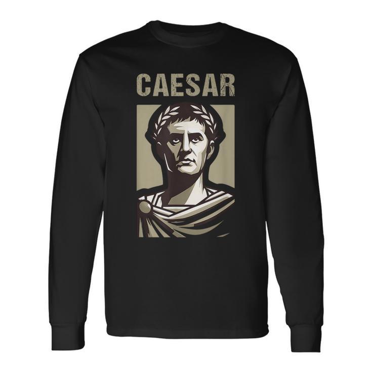 カエサル 古代ローマ ガイウス・ユリウス・カエサル ローマの歴史 長袖Tシャツ