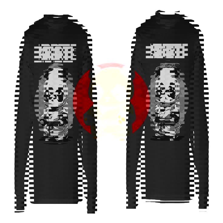カラテカと空手パンダ 長袖Tシャツ