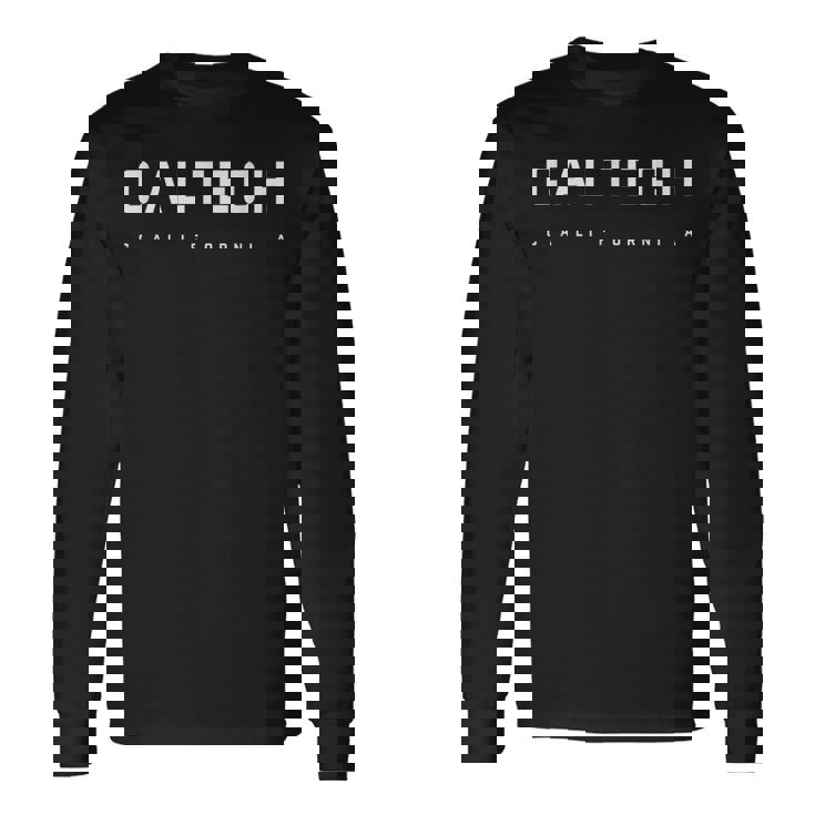 カリフォルニア工科大学カリフォルニア州 象徴的な技術精神デザイン 長袖Tシャツ