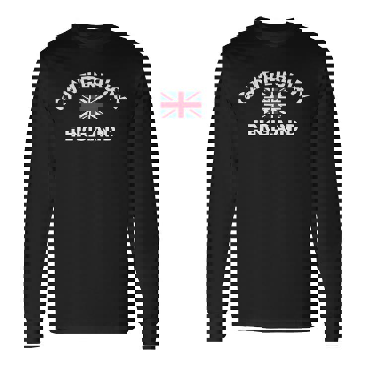 カンタベリー イギリス Uk イギリス シティ ユニオンジャック 旗 長袖tシャツ 長袖Tシャツ