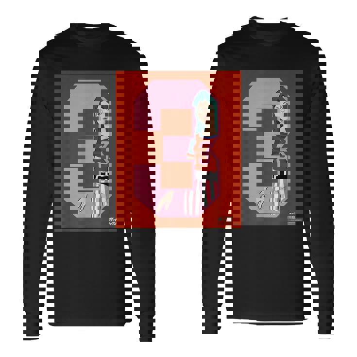 ガッチャマン ユニフォームデザインa-3 長袖Tシャツ