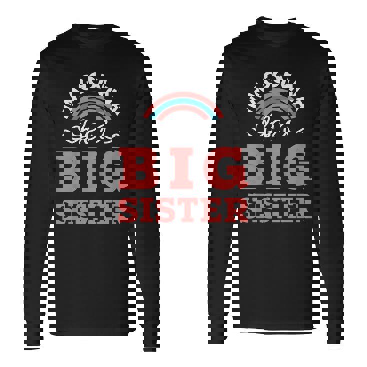 キッズ 幼児用シャツ Im Gonna Be A Bigister 長袖Tシャツ