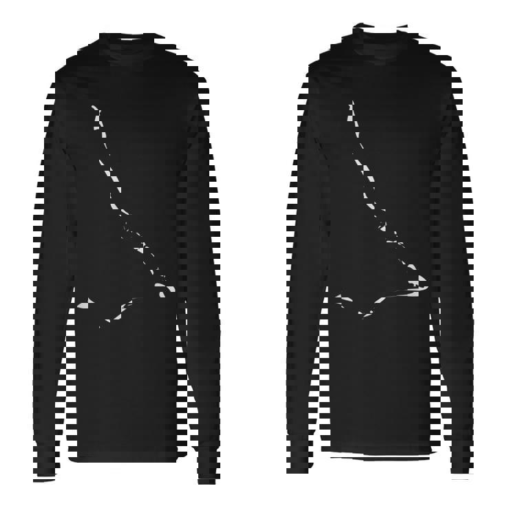 キリバス国旗マップ キリバス 長袖Tシャツ