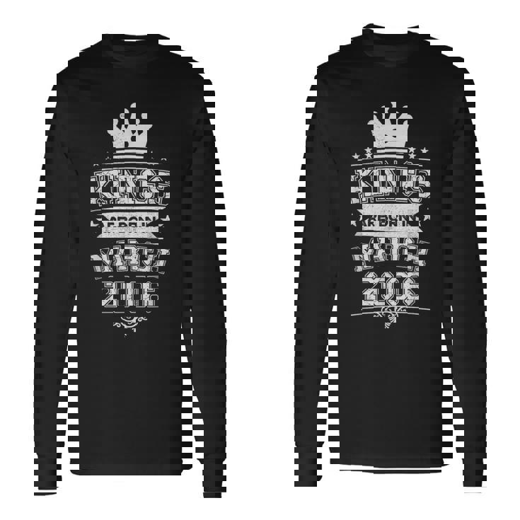 キングスは2006年3月に誕生 20歳の誕生日 男性 男の子 長袖Tシャツ