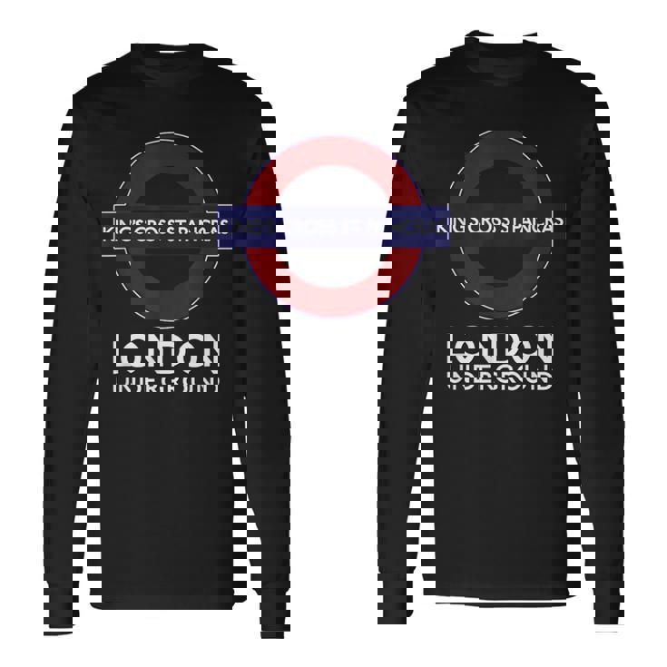 キングスクロス セントパンクラスロンドン地下鉄 長袖Tシャツ