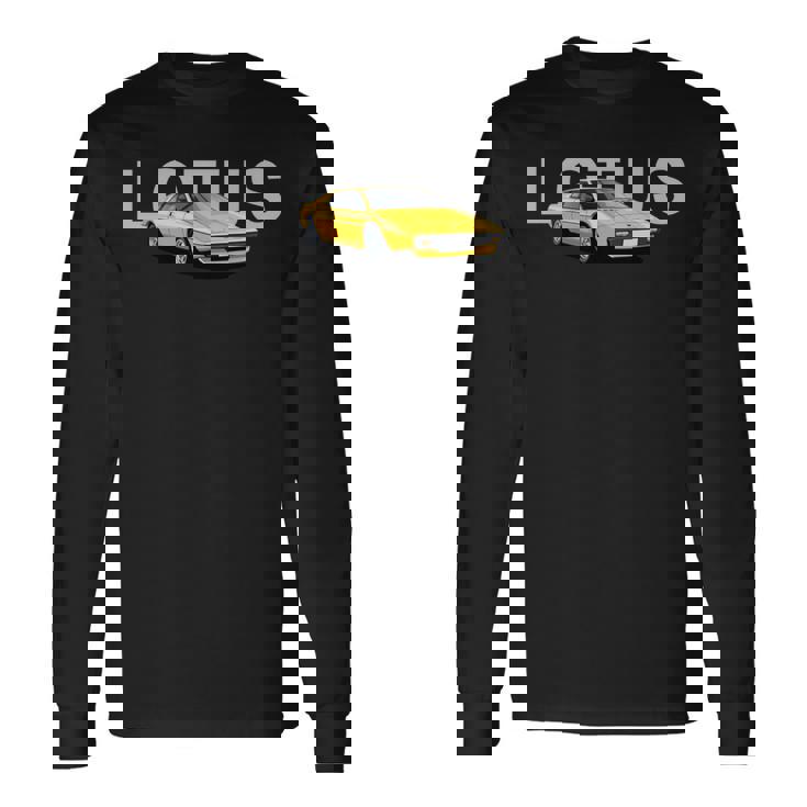 クラシック ブリティッシュ ロータス エスプリ スポーツカー 長袖tシャツ 長袖Tシャツ