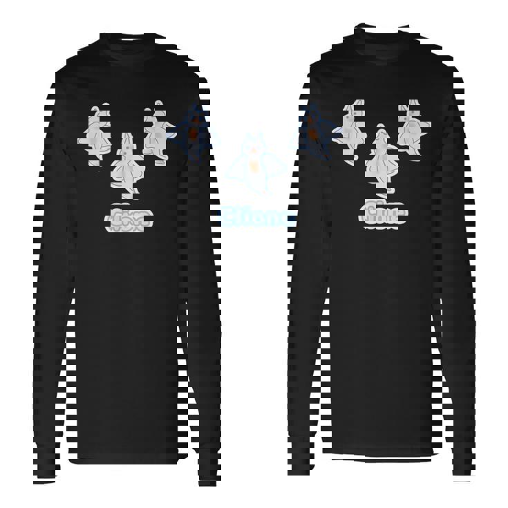 クリオネ『3 スリー』【どうぶつ フレンズ】ポップ ゆるくて かわいい キャラクター 長袖Tシャツ