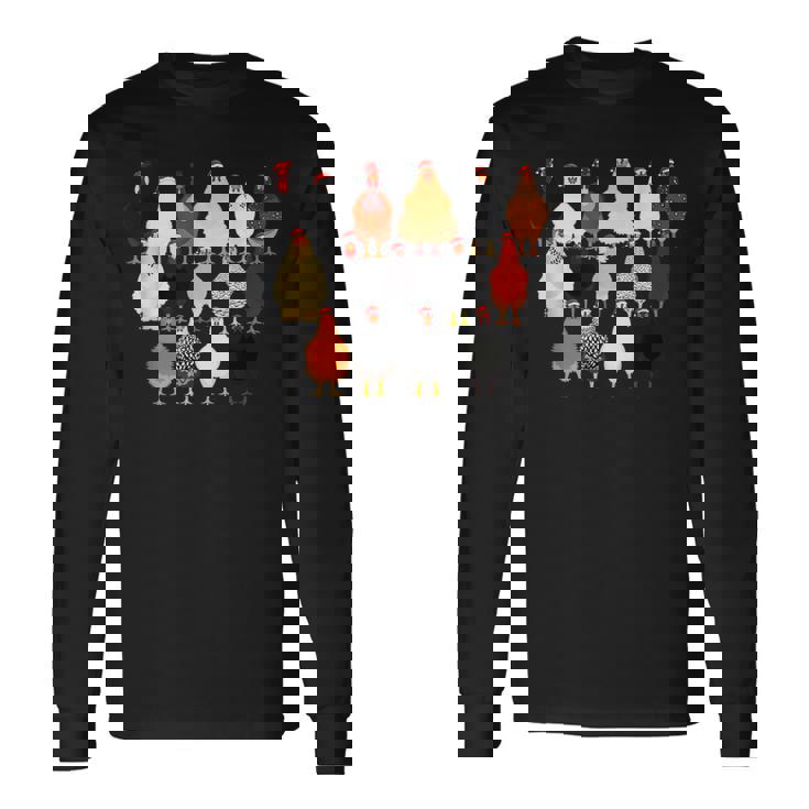 クリスマス チキン スクワッド サンタ 帽子 かわいい チキン ファーム 動物 長袖Tシャツ