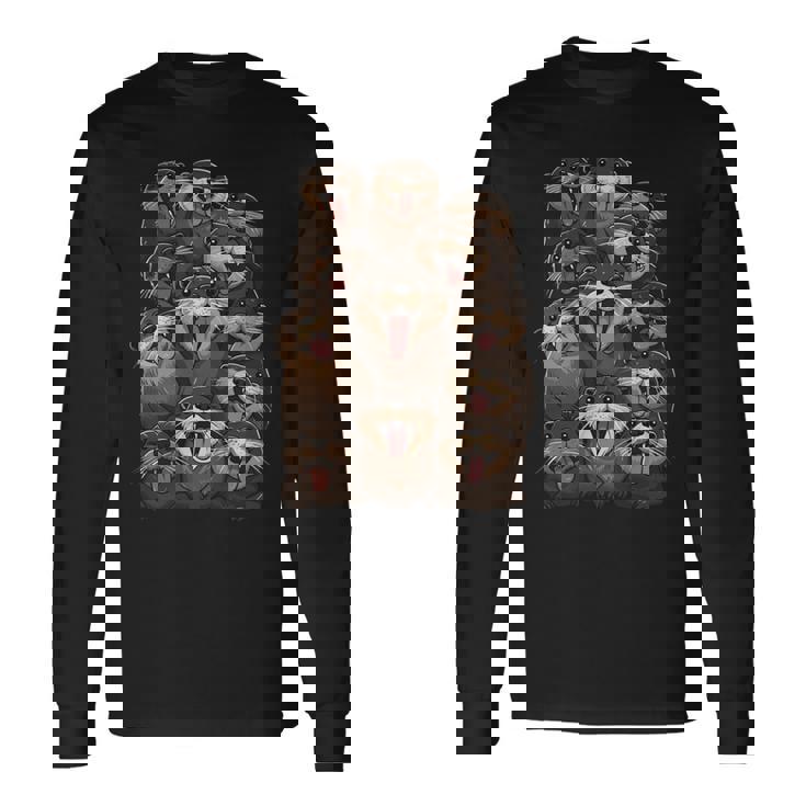 クレイジーカワウソ 長袖tシャツ 長袖Tシャツ