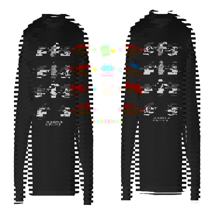 クレヨンしんちゃん 〇＋〇＝？ ネネちゃんver 長袖tシャツ 長袖Tシャツ